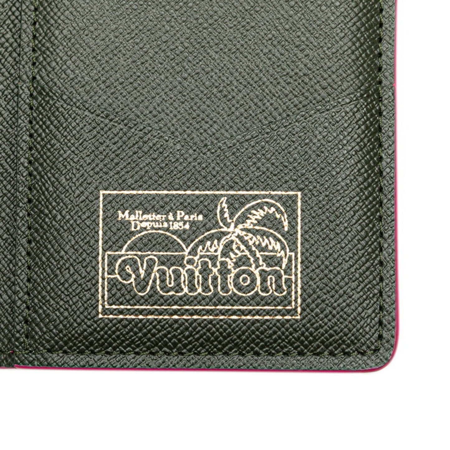 Louis Vuitton Pocket Organizer, Pink, Canvas, wallet