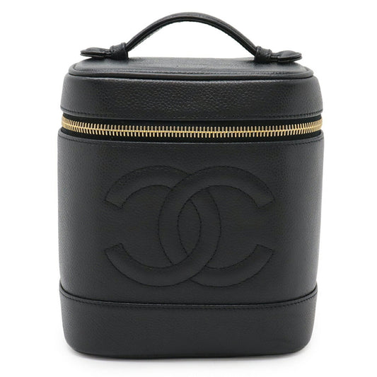 Chanel Vanity, Black, Leather, clutch
