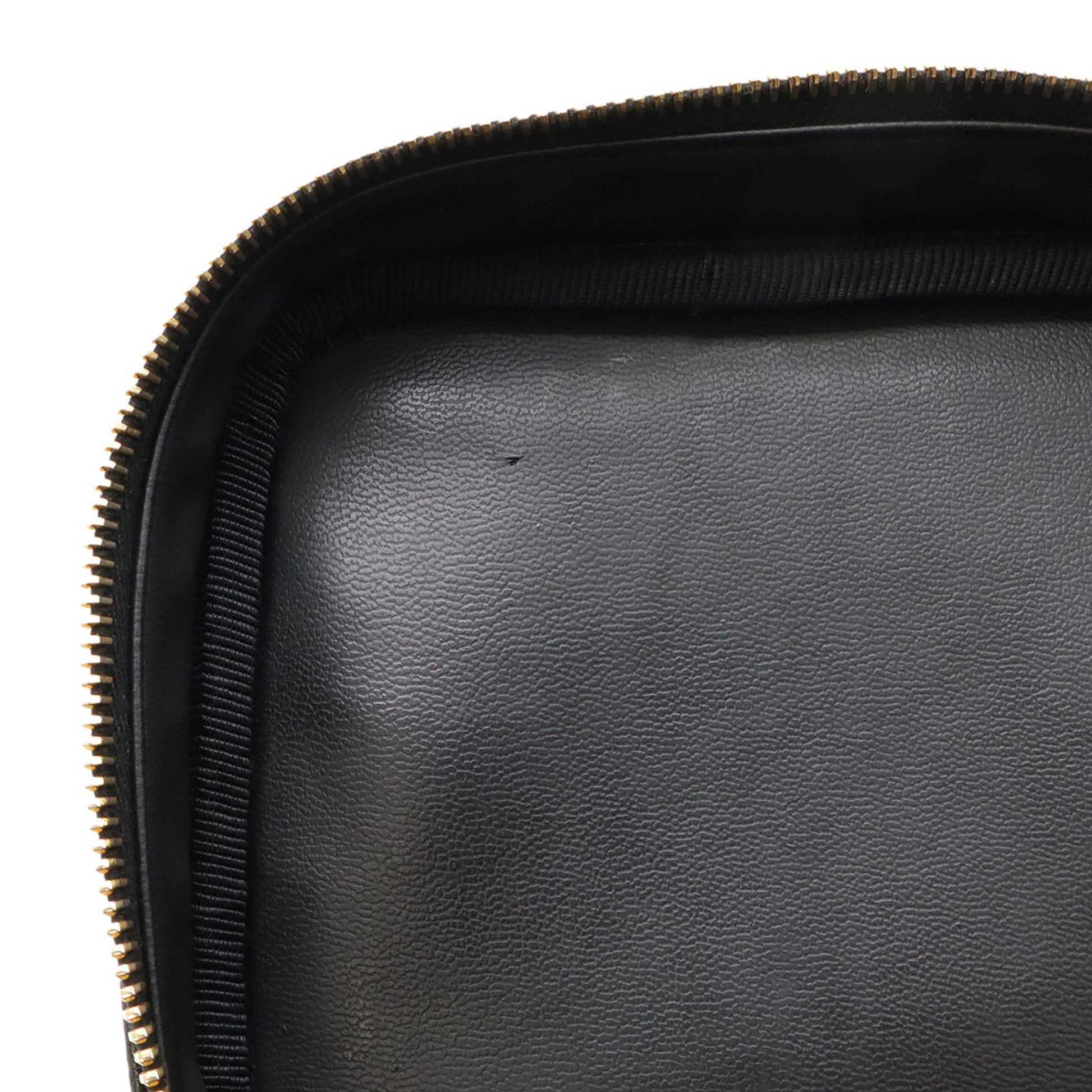 Chanel Vanity, Black, Leather, clutch