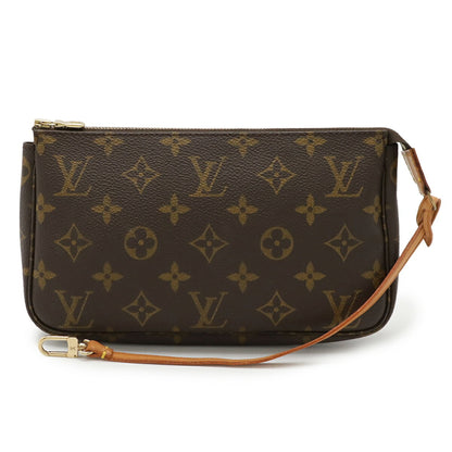 Louis Vuitton Pochette Accessoire, Brown, Canvas, clutch