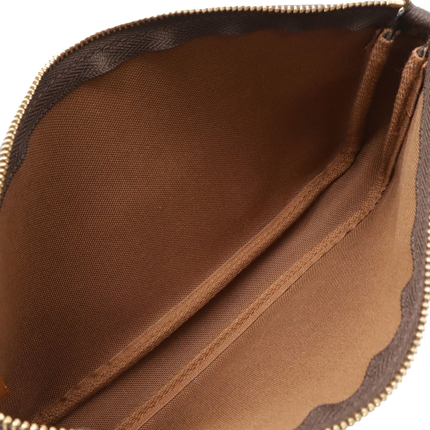 Louis Vuitton Pochette Accessoire, Brown, Canvas, clutch