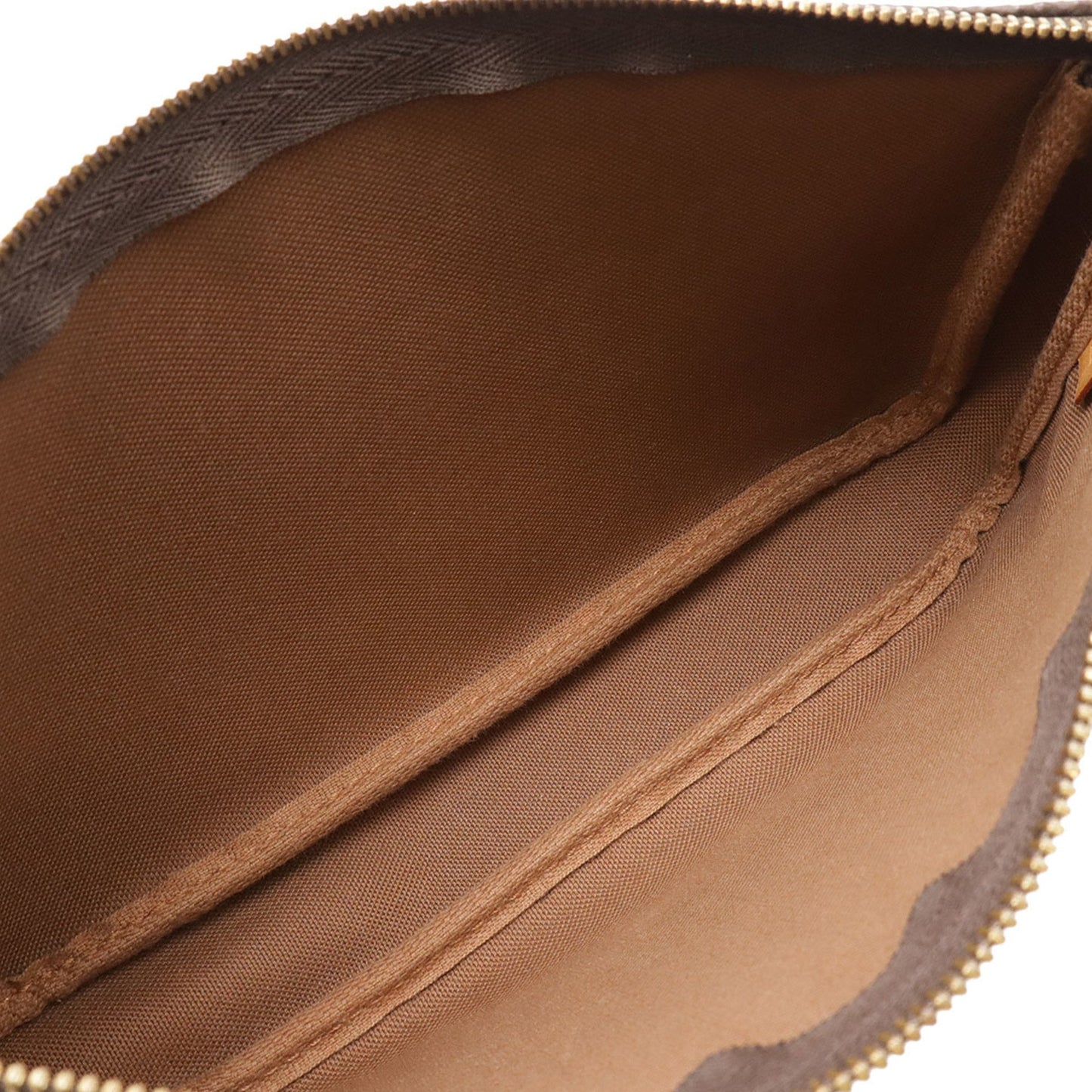 Louis Vuitton Pochette Accessoire, Brown, Canvas, clutch