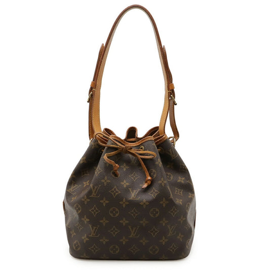 Louis Vuitton Petit Noé, Brown, Canvas, shoulder