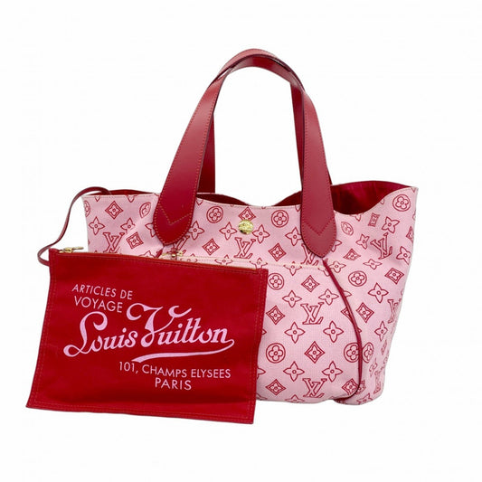 Louis Vuitton Ipanema, Pink, Canvas, tote