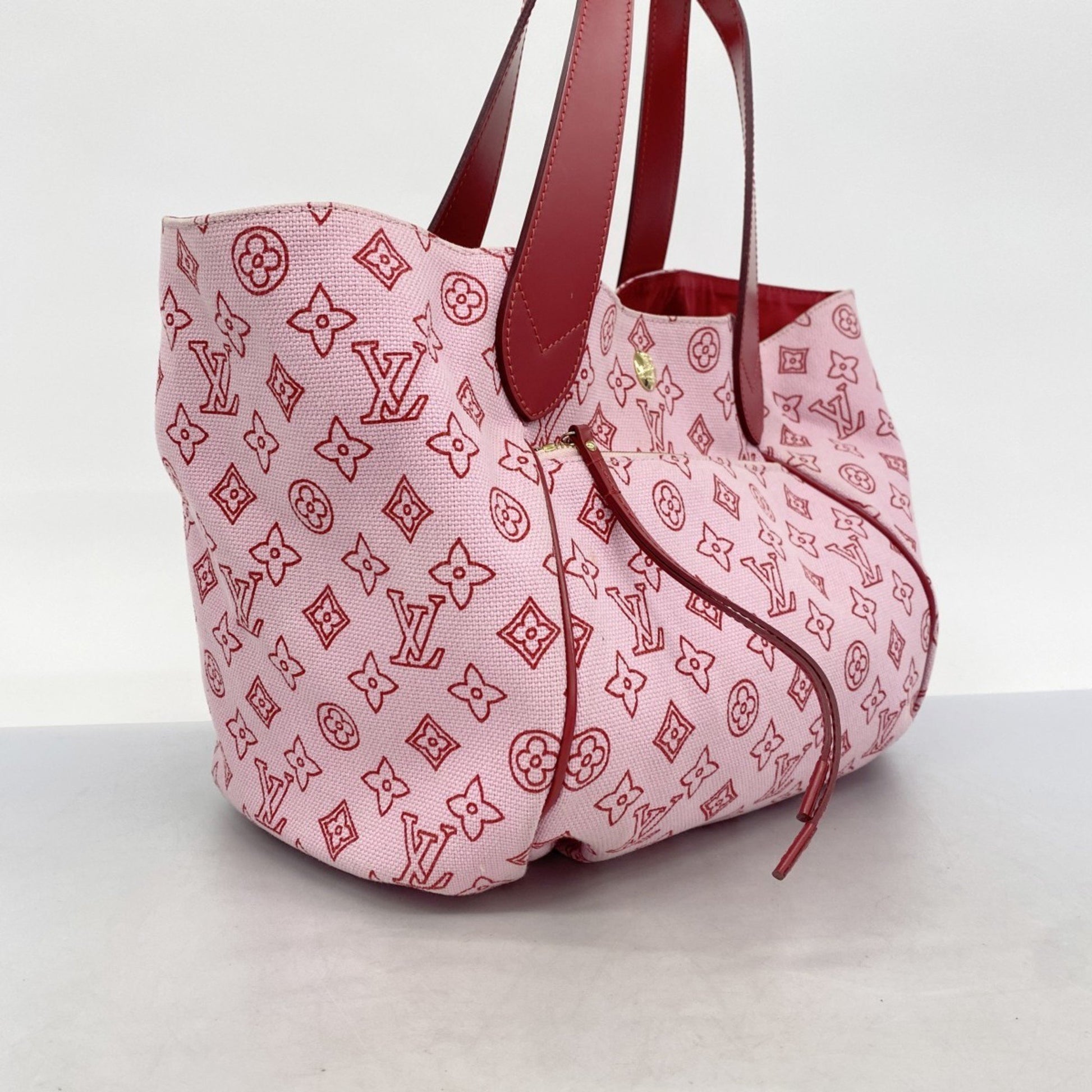 Louis Vuitton Ipanema, Pink, Canvas, tote