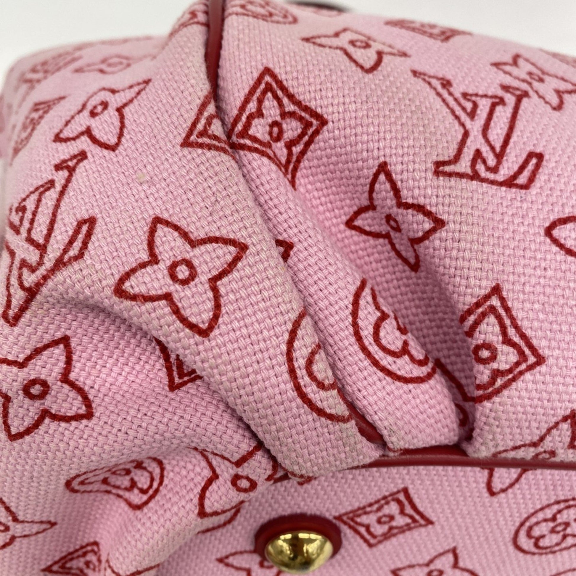 Louis Vuitton Ipanema, Pink, Canvas, tote