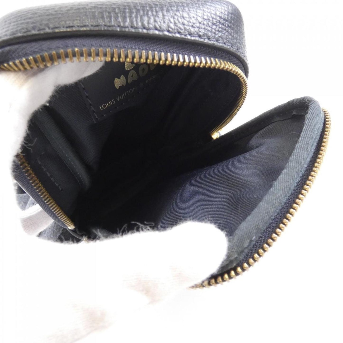 Louis Vuitton Iphone case, Navy, Leather, clutch