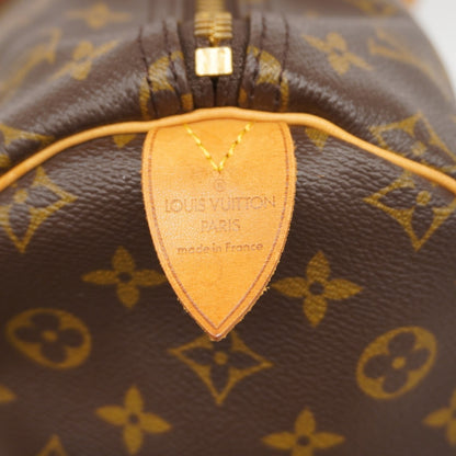 Louis Vuitton Keepall 55, Brown, Canvas, travel