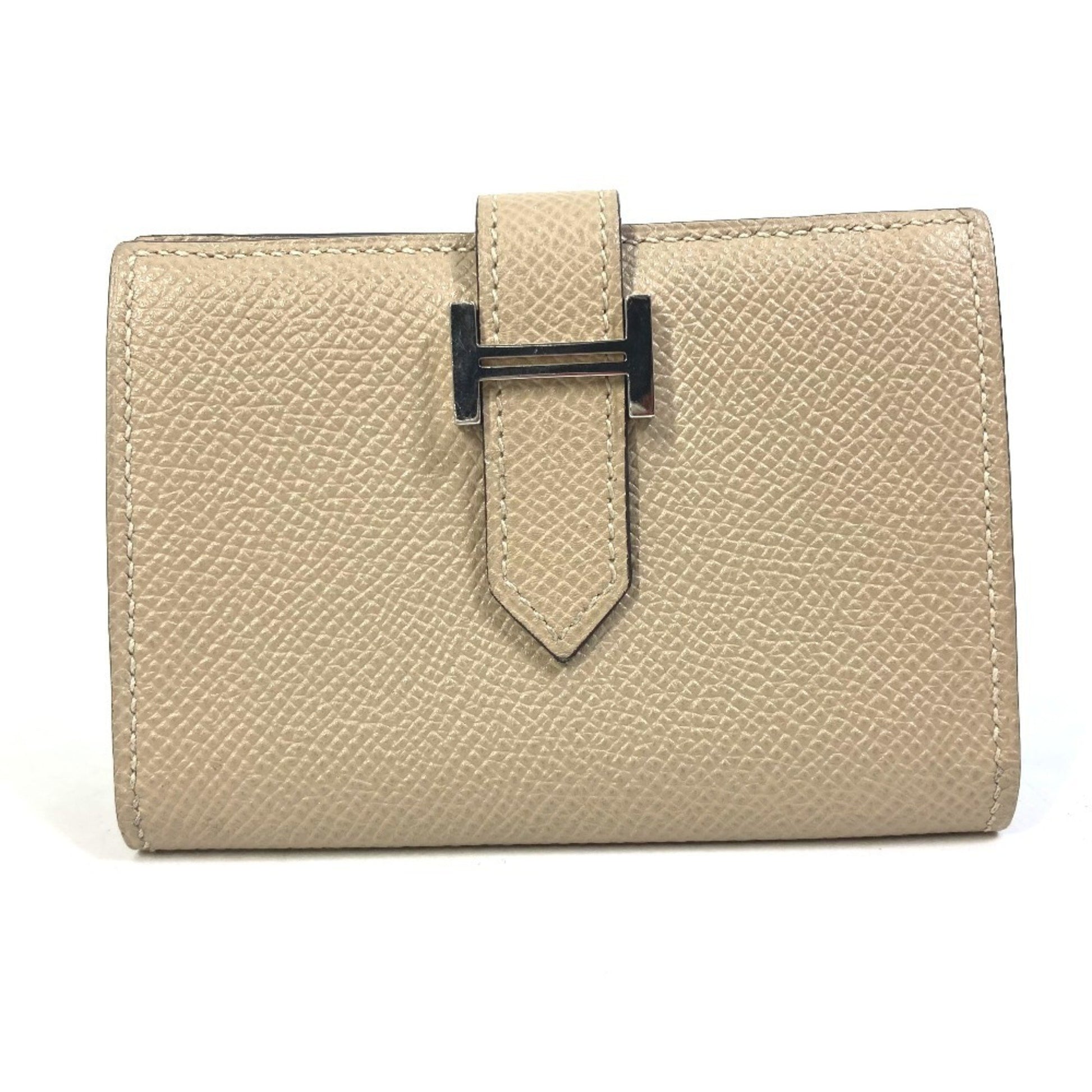 Hermès Béarn, Beige, Leather, wallet