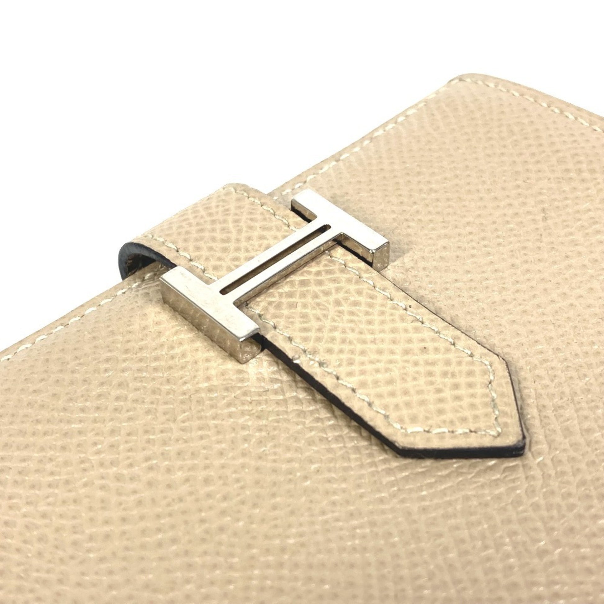 Hermès Béarn, Beige, Leather, wallet