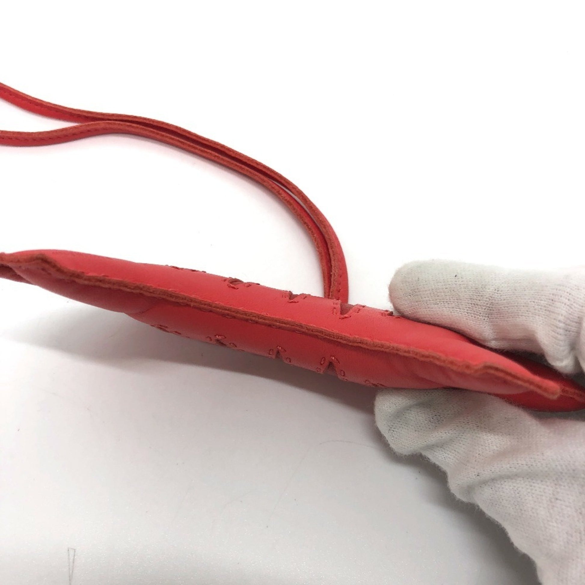 Hermès, Red, Leather, bag