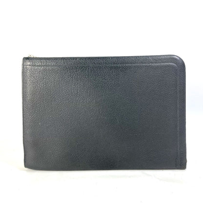 Hermès Pochette, Grey, Leather, clutch