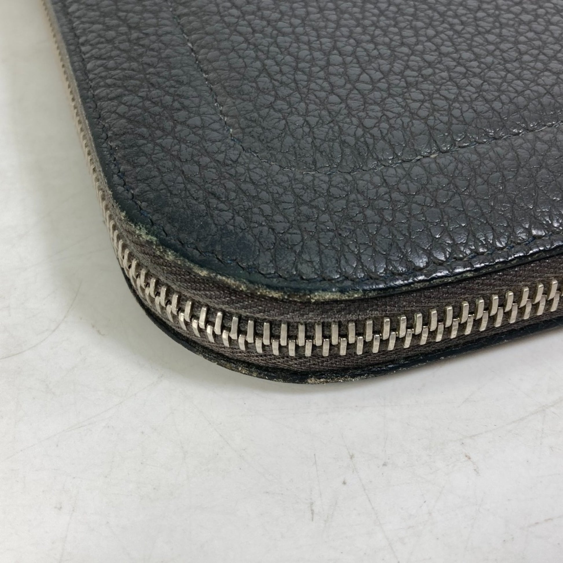 Hermès Pochette, Grey, Leather, clutch