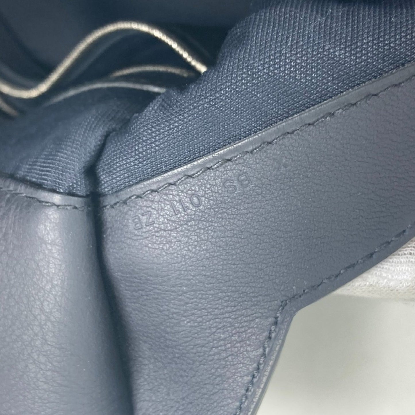 Hermès Cityslide, Navy, Leather, clutch