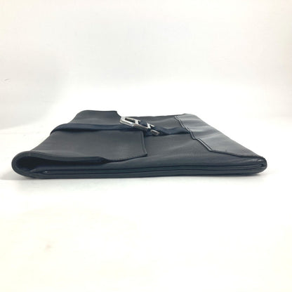 Hermès Cityslide, Navy, Leather, clutch