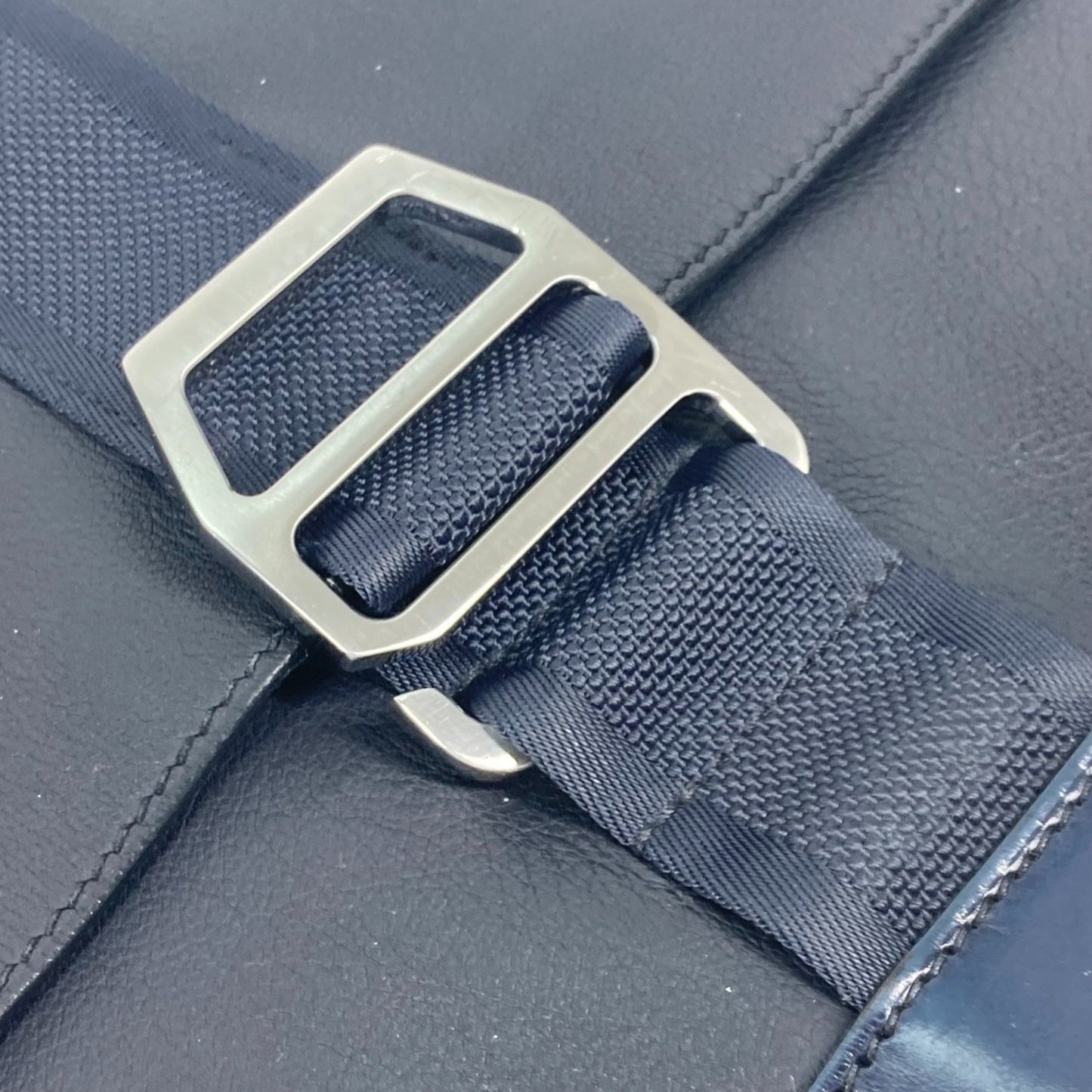 Hermès Cityslide, Navy, Leather, clutch