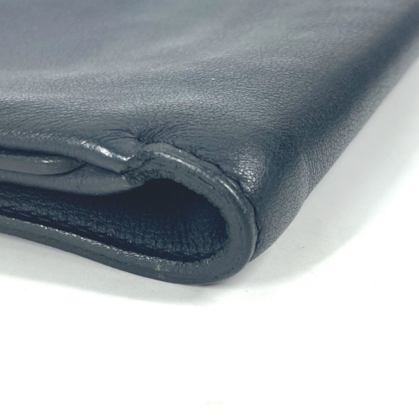 Hermès Cityslide, Navy, Leather, clutch