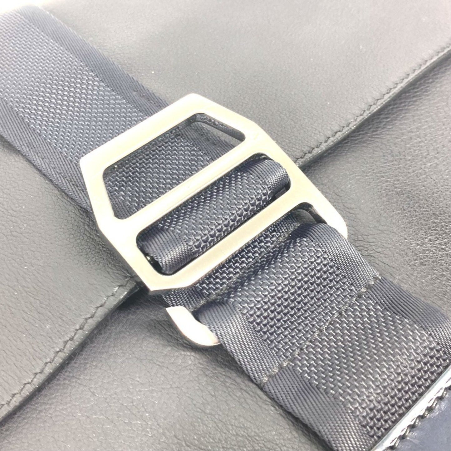 Hermès Cityslide, Navy, Leather, clutch