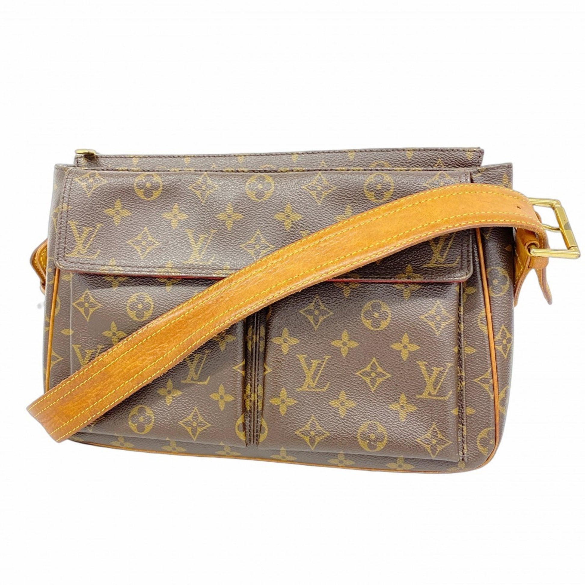 Louis Vuitton Viva Cité, Brown, Canvas, shoulder
