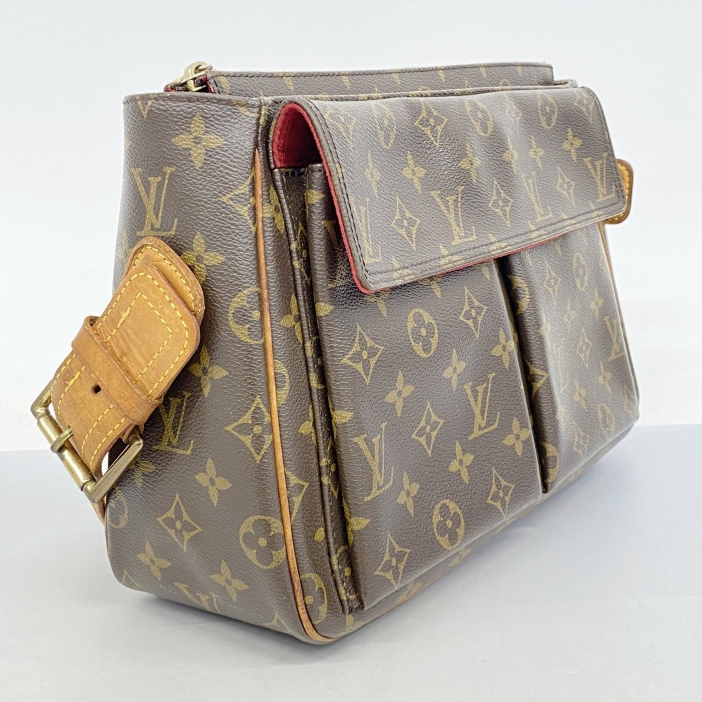 Louis Vuitton Viva Cité, Brown, Canvas, shoulder