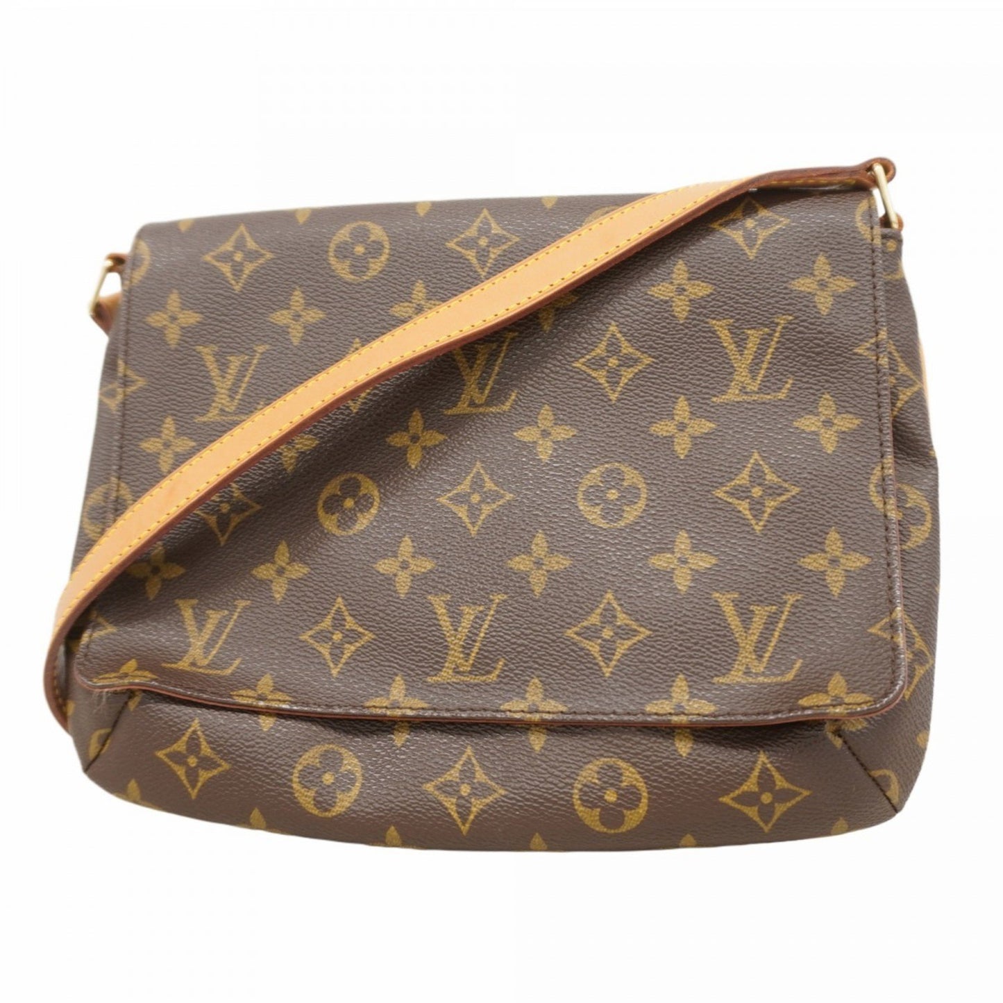 Louis Vuitton Musette Tango, Brown, Canvas, shoulder