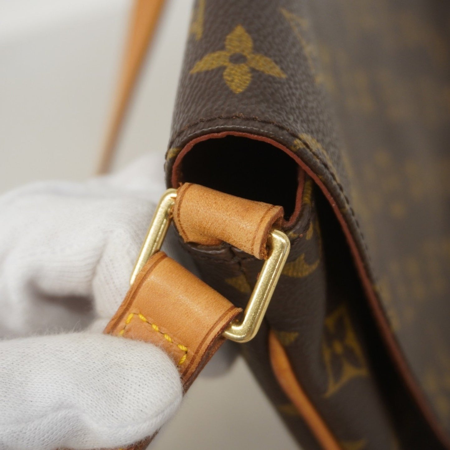 Louis Vuitton Musette Tango, Brown, Canvas, shoulder