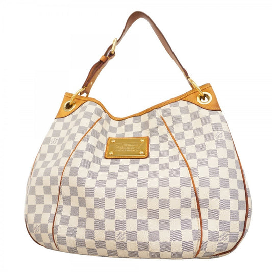Louis Vuitton Galliera, White, Canvas, shoulder