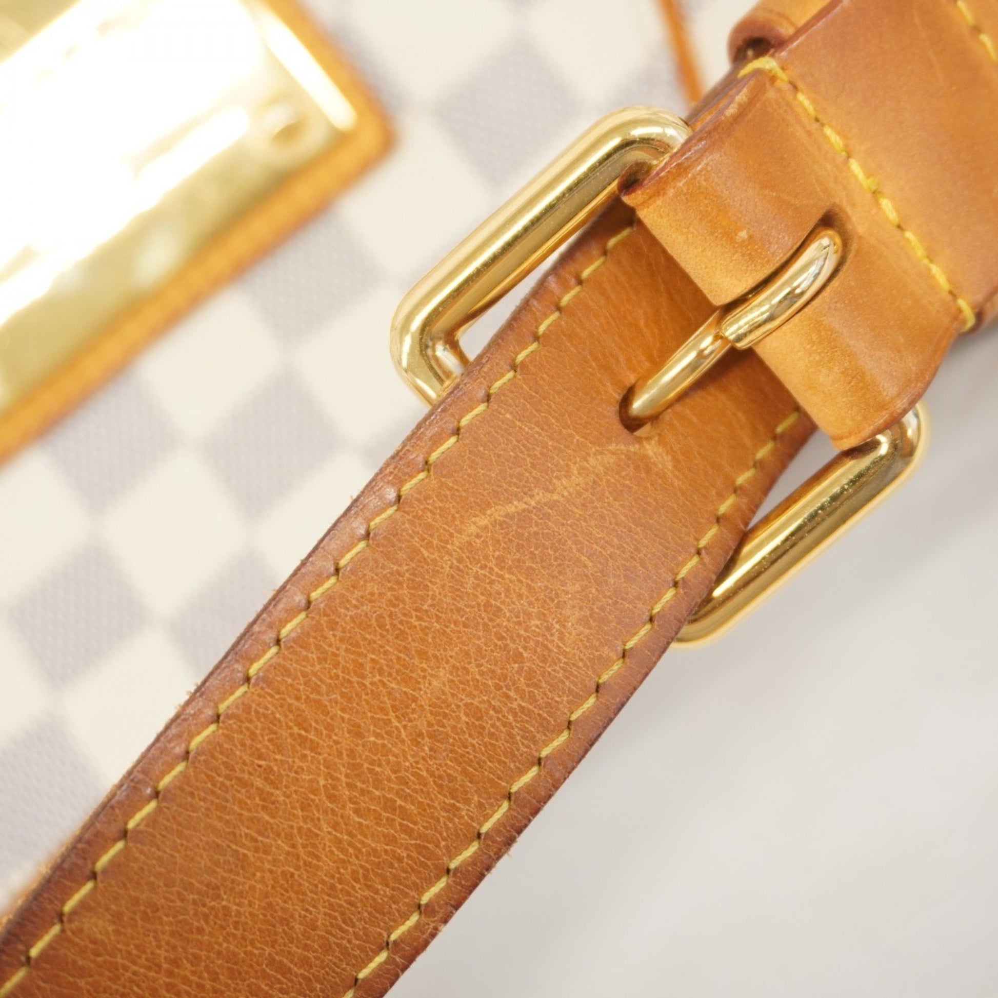 Louis Vuitton Galliera, White, Canvas, shoulder
