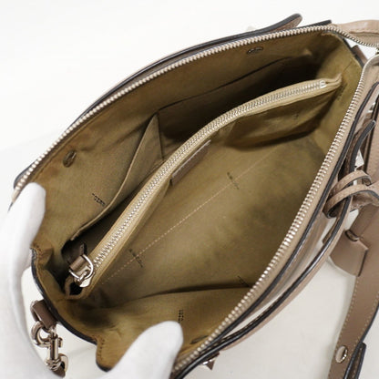 Fendi By The Way, Grey, Leather, handbag