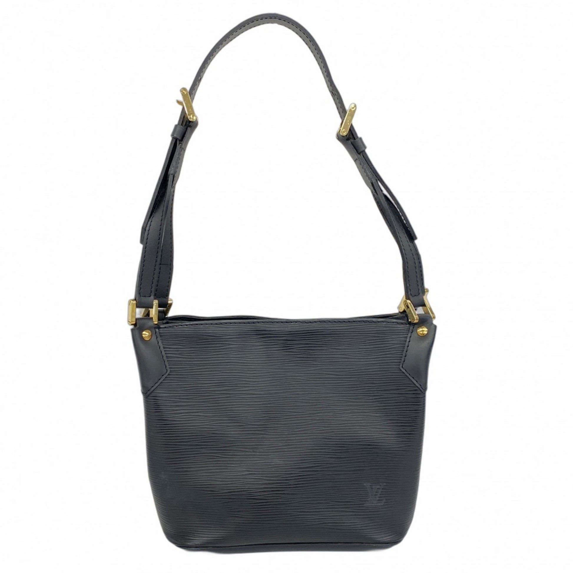 Louis Vuitton Mandara, Black, Leather, shoulder