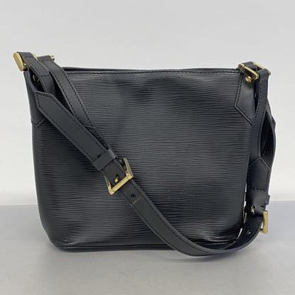 Louis Vuitton Mandara, Black, Leather, shoulder
