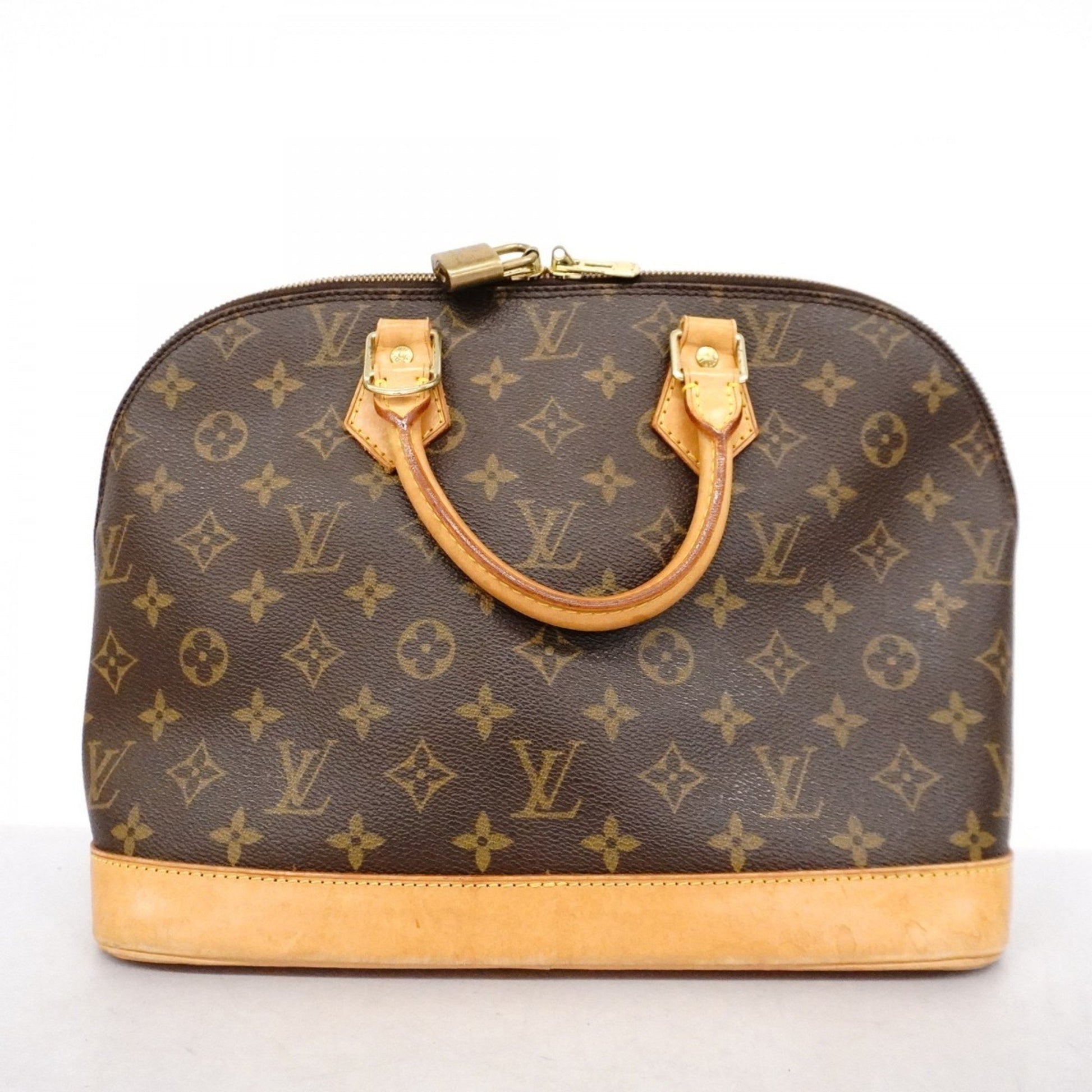 Louis Vuitton Alma, Brown, Canvas, handbag