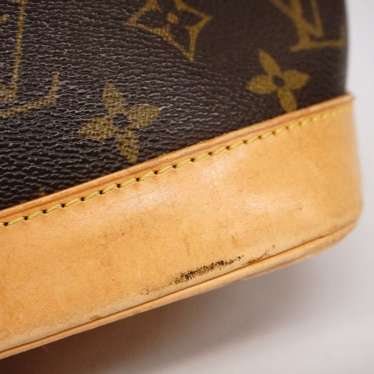 Louis Vuitton Alma, Brown, Canvas, handbag