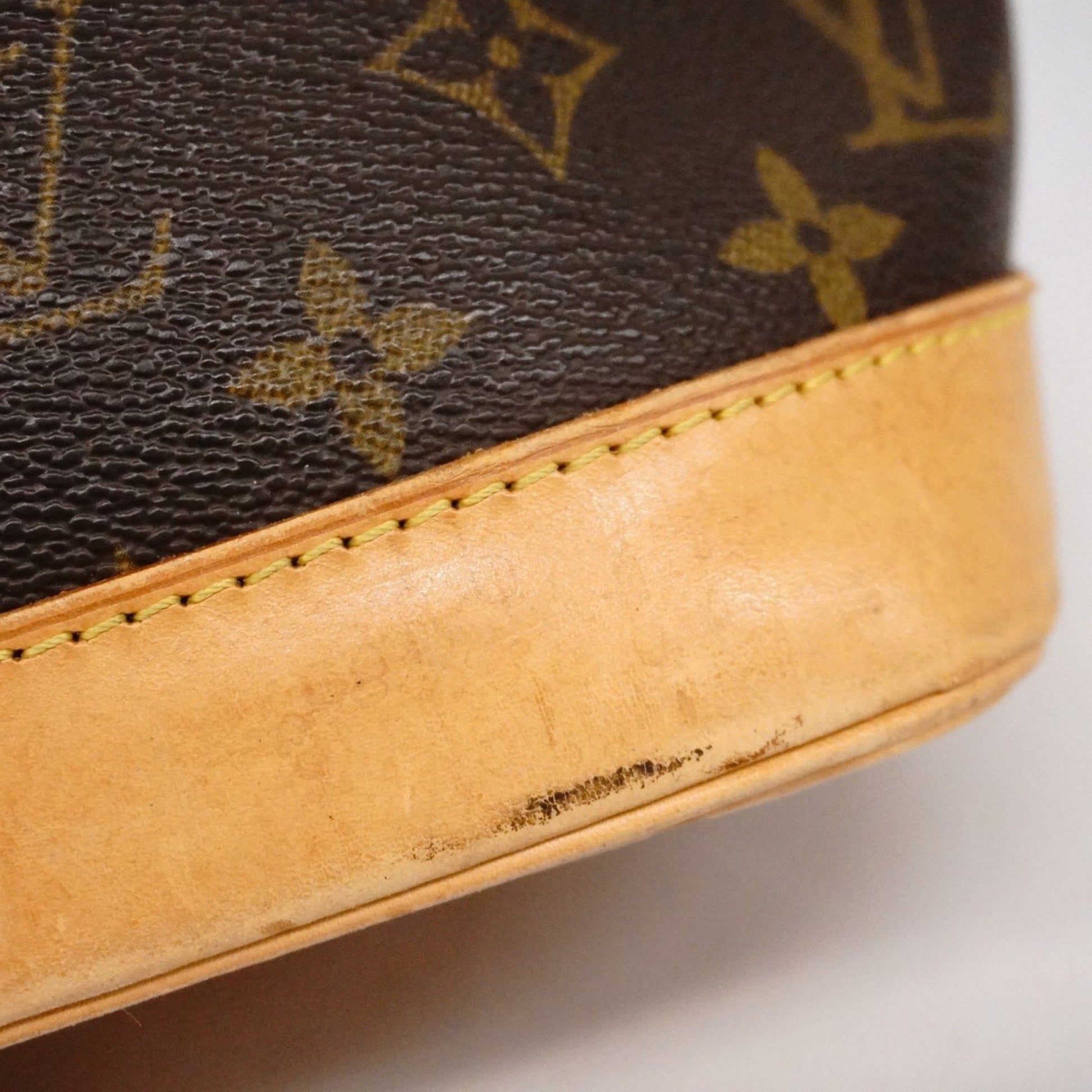 Louis Vuitton Alma, Brown, Canvas, handbag