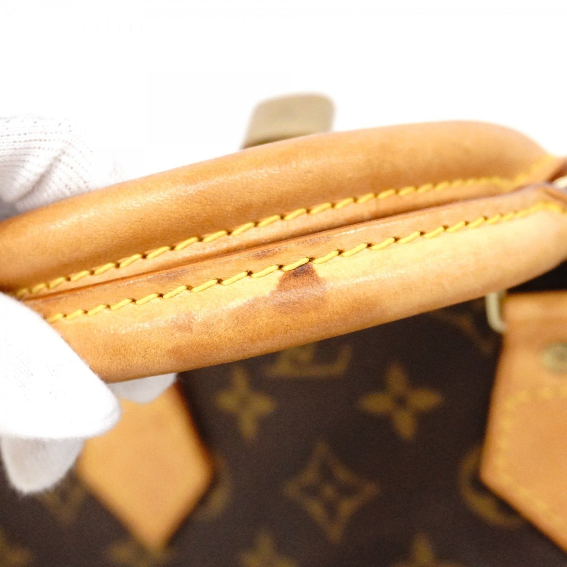 Louis Vuitton Alma, Brown, Canvas, handbag