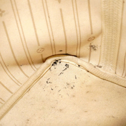 Louis Vuitton Neverfull PM, White, Canvas, tote