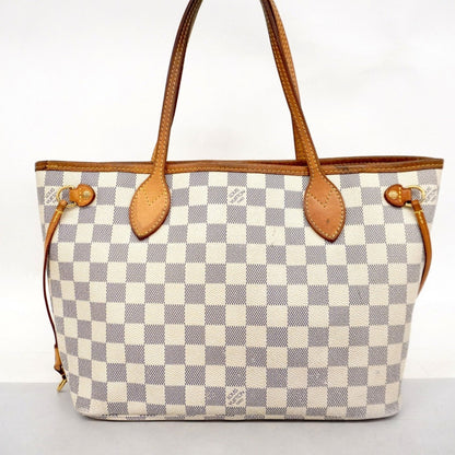 Louis Vuitton Neverfull PM, White, Canvas, tote