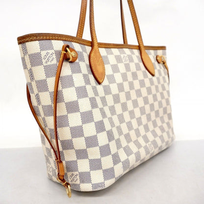 Louis Vuitton Neverfull PM, White, Canvas, tote