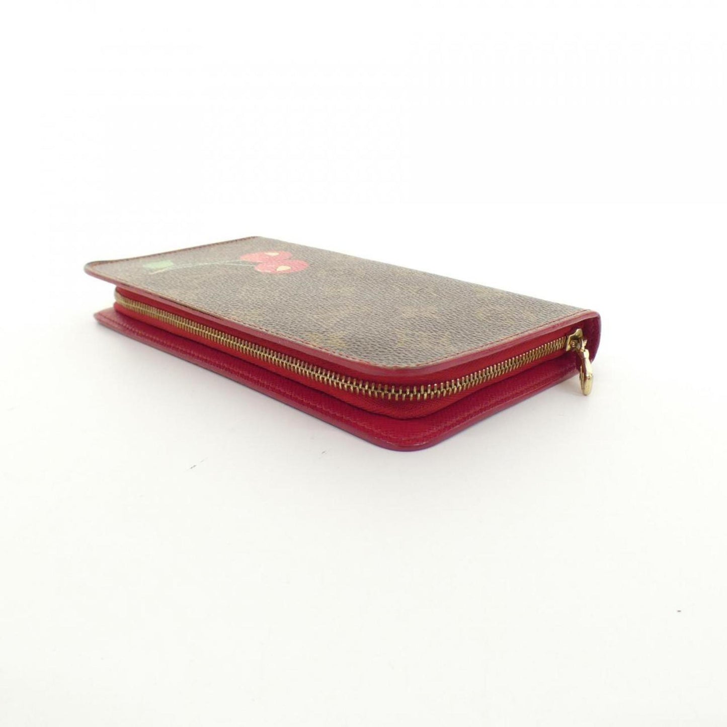 Louis Vuitton Porte monnaie Zippy, Brown, Canvas, wallet