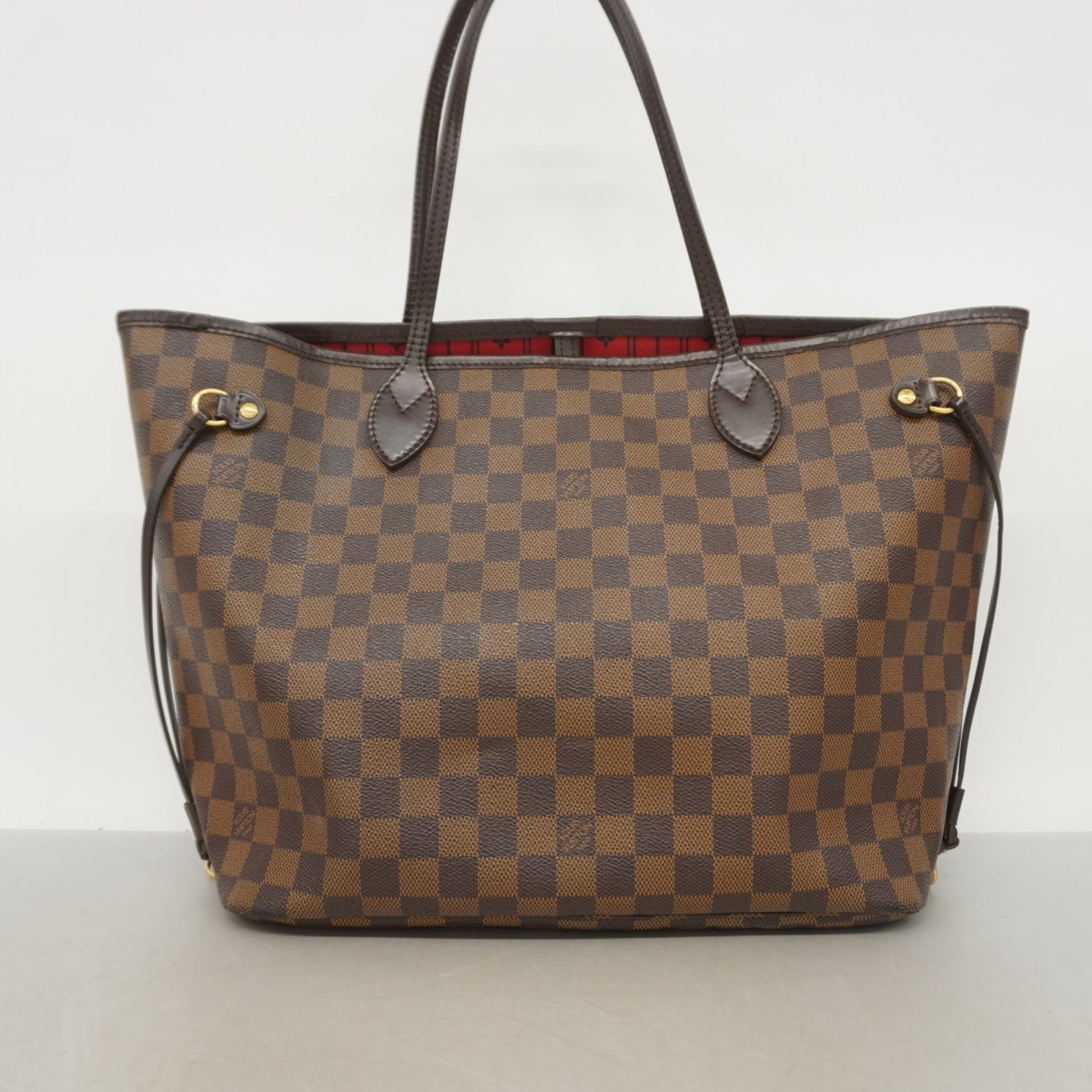 Louis Vuitton Neverfull MM, Brown, Canvas, tote