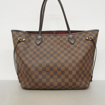 Louis Vuitton Neverfull MM, Brown, Canvas, tote