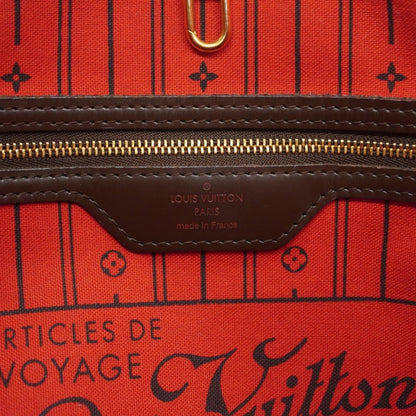 Louis Vuitton Neverfull MM, Brown, Canvas, tote