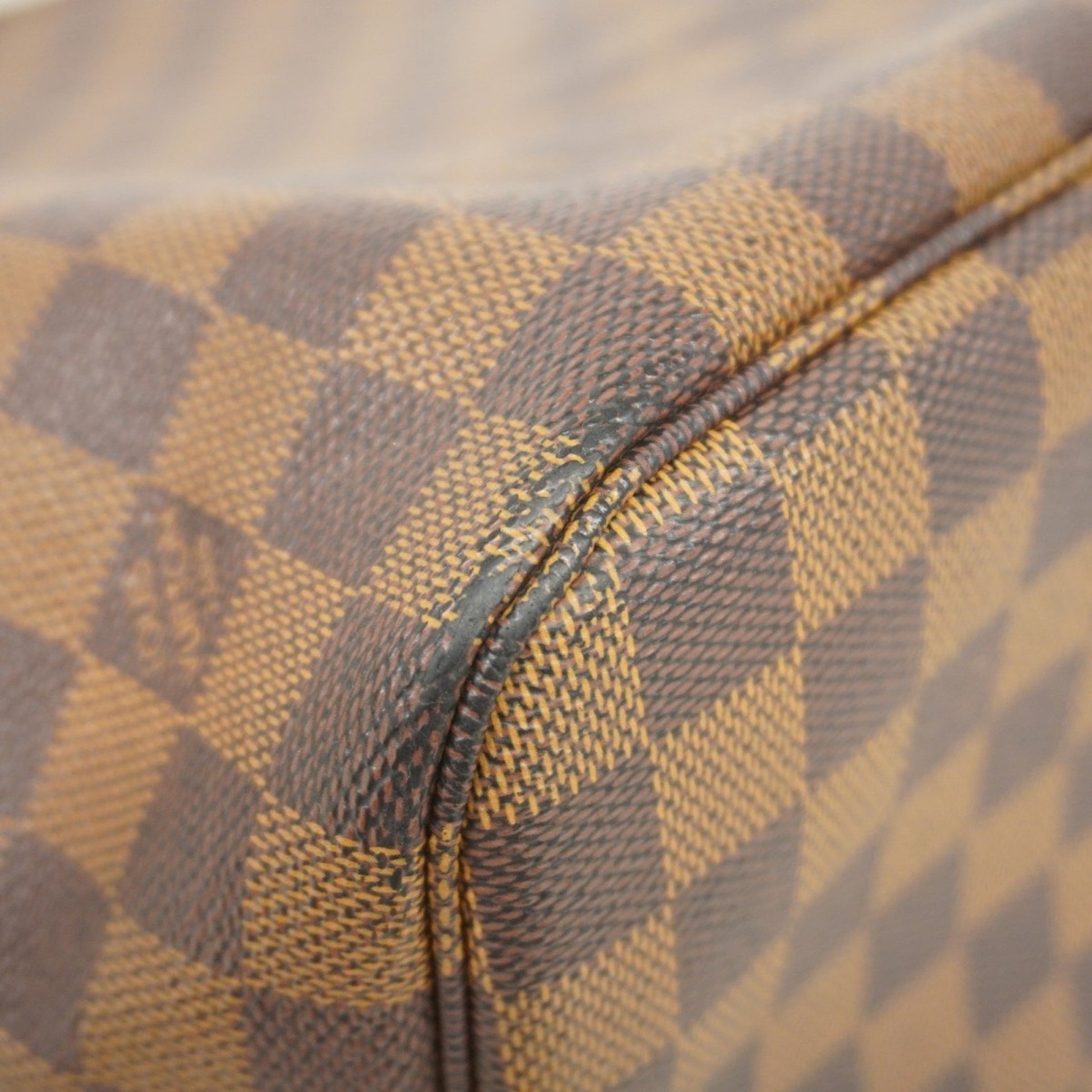 Louis Vuitton Neverfull MM, Brown, Canvas, tote