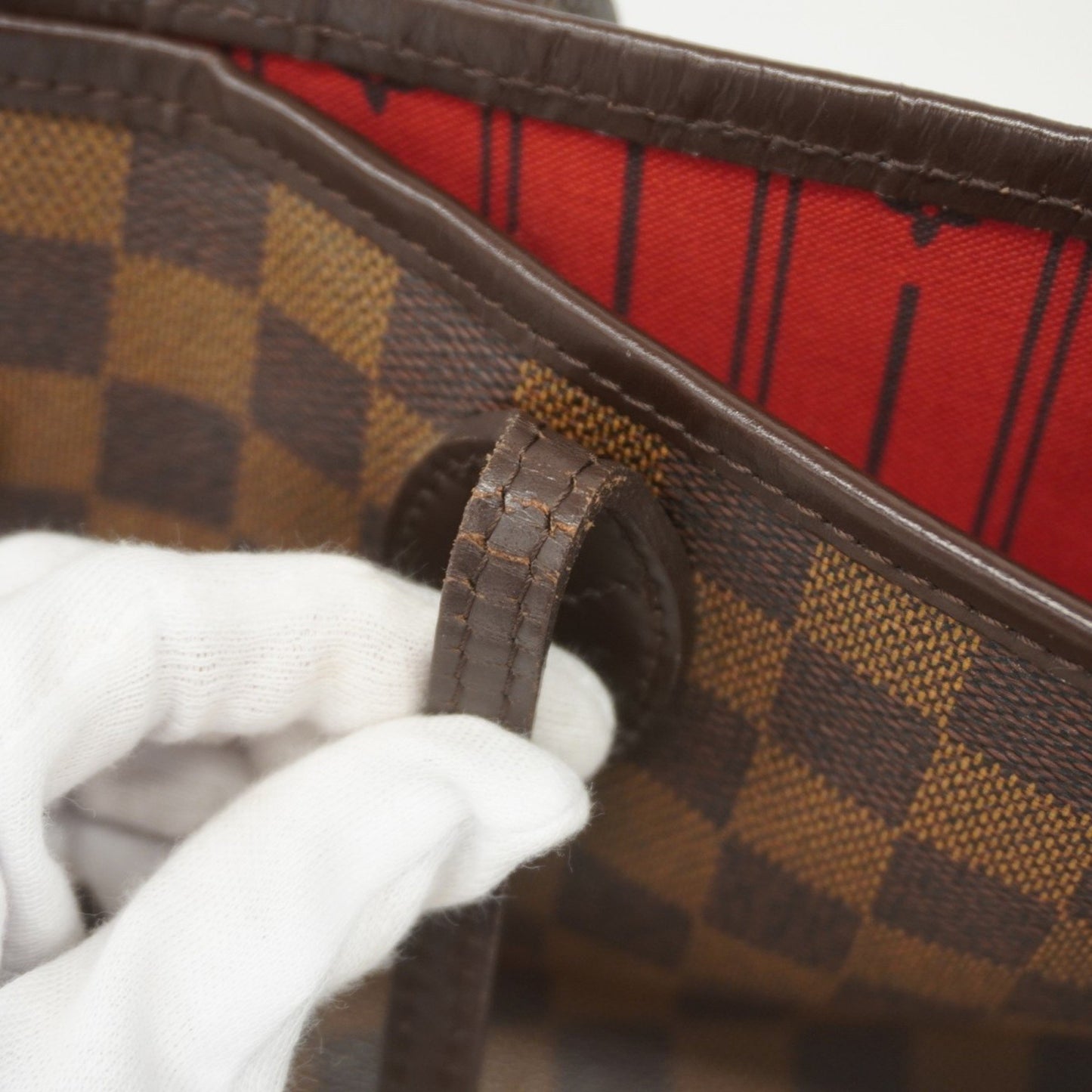 Louis Vuitton Neverfull MM, Brown, Canvas, tote