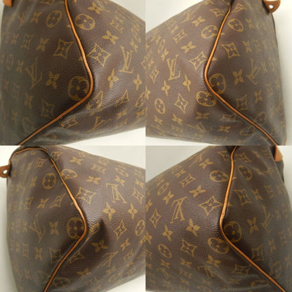 Louis Vuitton Speedy 40, Brown, Canvas, travel