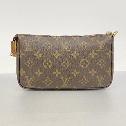 Louis Vuitton Pochette Accessoire, Brown, Canvas, clutch