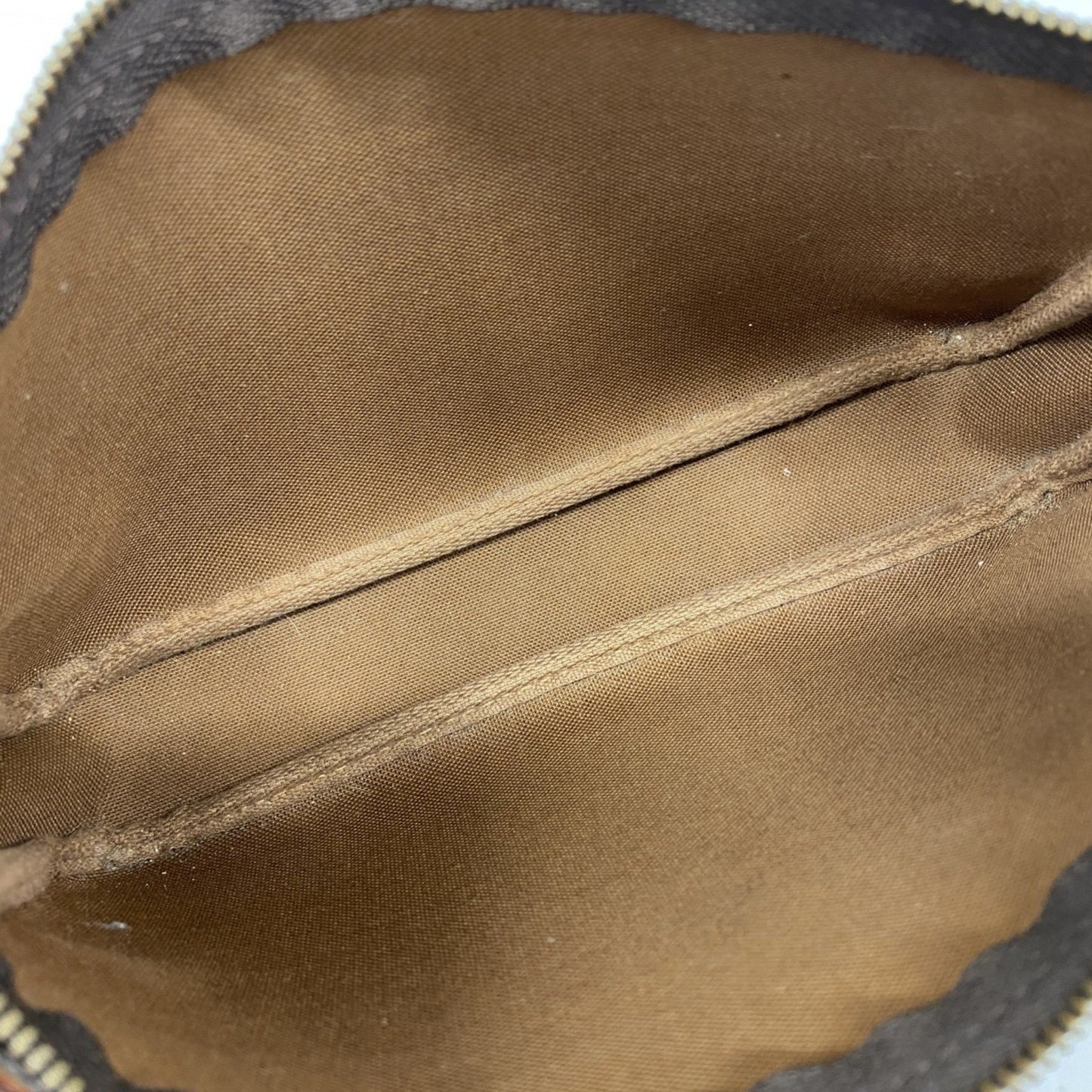 Louis Vuitton Pochette Accessoire, Brown, Canvas, clutch