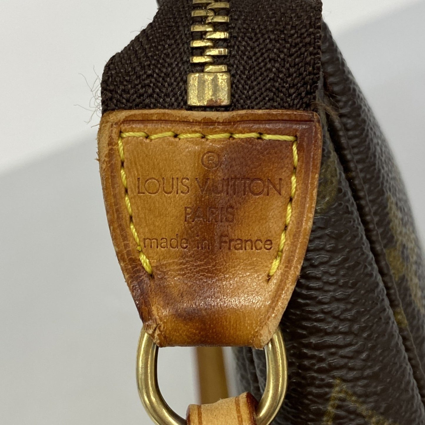 Louis Vuitton Pochette Accessoire, Brown, Canvas, clutch
