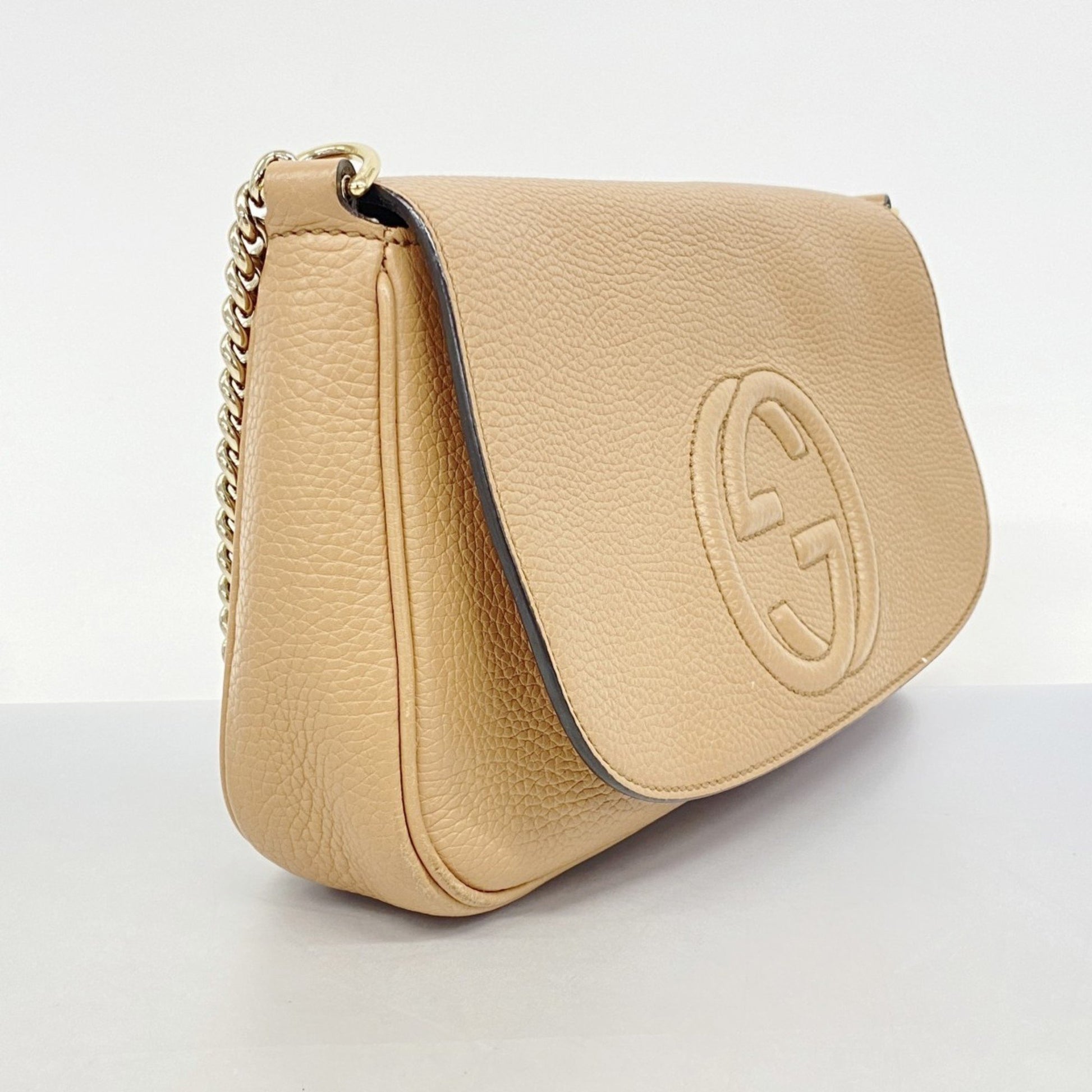 Gucci Soho, Brown, Leather, shoulder