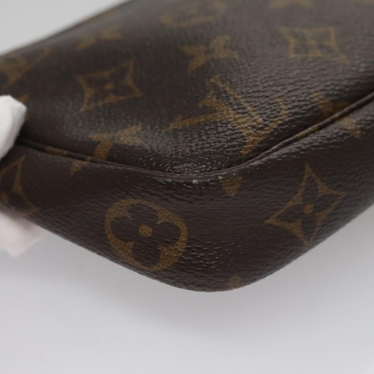 Louis Vuitton Pochette Accessoire, Brown, Canvas, clutch